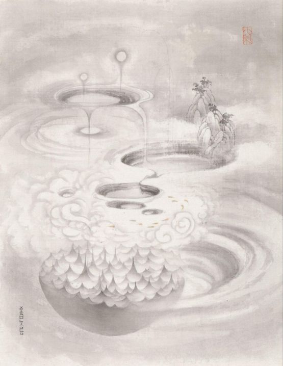 Pothole by Zhang Xiaoli contemporary artwork Painting