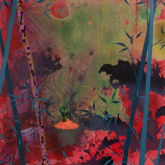 Outrun by HIMBAD contemporary artwork Painting
