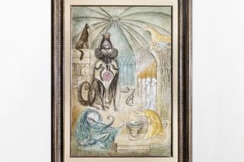 Contemporary art exhibition Leonora Carrington Ethiops at OMR Mexico City