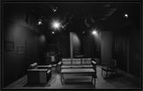 I cant see you laughing series black rooms by Bernd Oppl contemporary artwork print