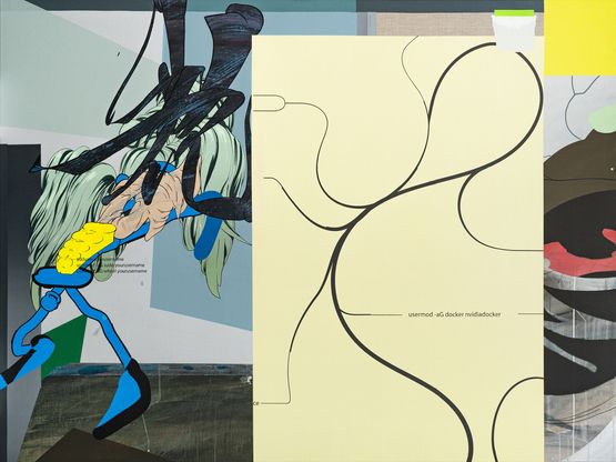 AloneInForm_MarginLeft by Zhong Wei contemporary artwork Painting