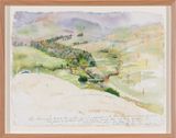 Healing the Fowlers Creek gultch Bibbaringa 8 by John Wolseley contemporary artwork painting works on paper