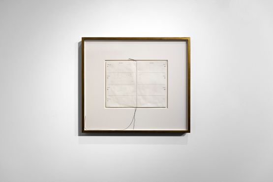 Erased Diary by Susan Morris contemporary artwork Drawing