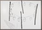 Drawing Telephone Arabe by Kim Soun-Gui contemporary artwork Painting
