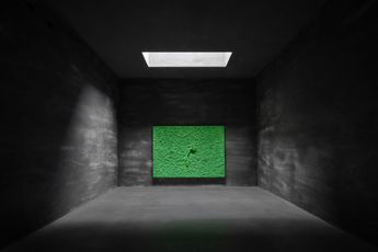 Contemporary art exhibition Bosco Sodi Installation Of Works at Axel Vervoordt Gallery Antwerp Belgium