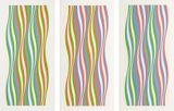Green Dominance Blue Dominance Red Dominance complete set of three by Bridget Riley contemporary artwork print