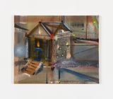 Toll Booth by Merlin James contemporary artwork painting
