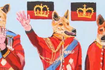 Contemporary art exhibition Vincent Namatjira King Dingo at Ames Yavuz London United Kingdom