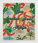 Untitled You Deserve Great Things by Joel Mesler contemporary artwork painting