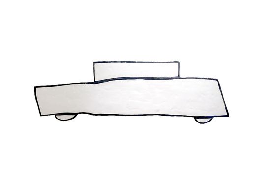 White Car by Rose Wylie contemporary artwork