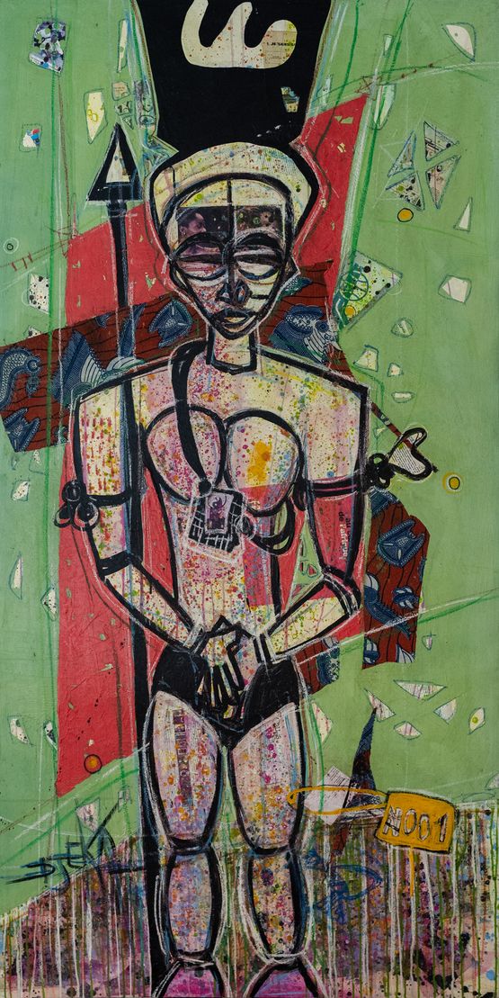 Isre by Jean-Baptiste Djeka contemporary artwork Painting