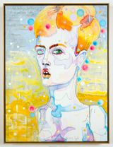 it was very light may i be very light by Del Kathryn Barton contemporary artwork painting