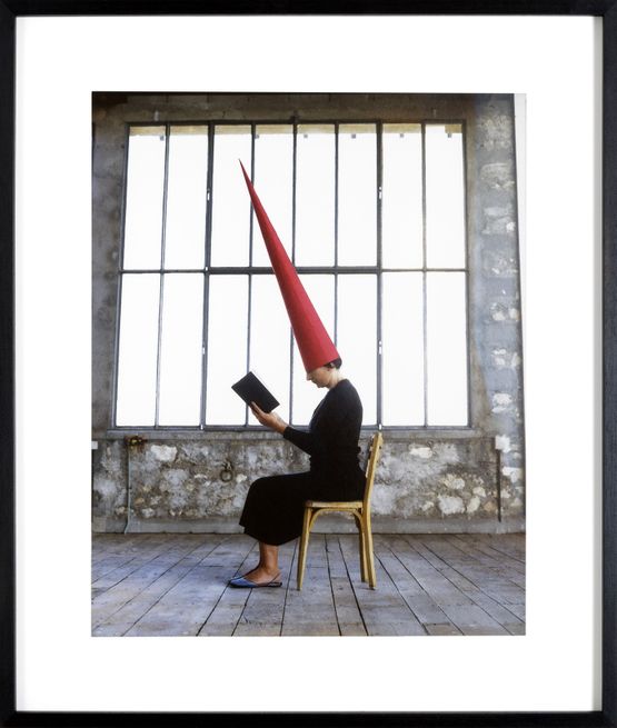 Energy Hat Reading by Marina Abramovic contemporary artwork Photography