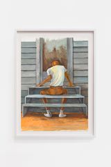 Study for Steps by Ernie Barnes contemporary artwork painting works on paper