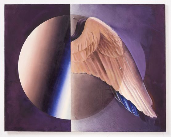 Two wings by Angela Fette contemporary artwork Painting