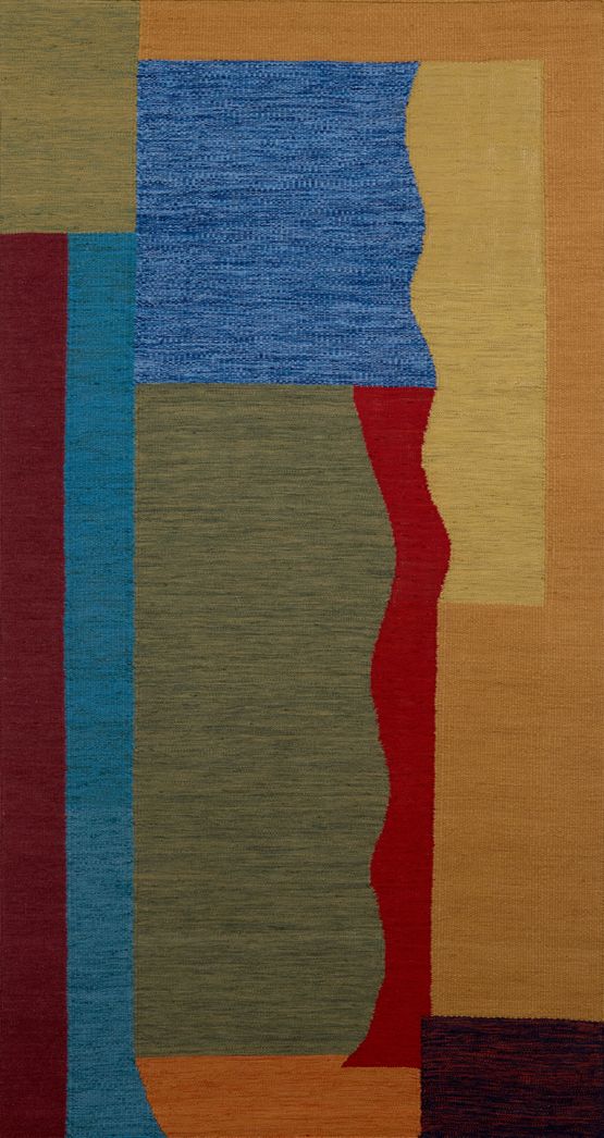 Burning Water Flows Study II by Sussy Cazalet contemporary artwork Textile