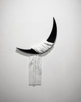 The Half-moon dark side of the moon by Aidan Salakhova contemporary artwork sculpture