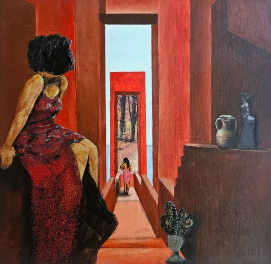 Have you ever wondered by Cinthia Sifa Mulanga contemporary artwork Painting