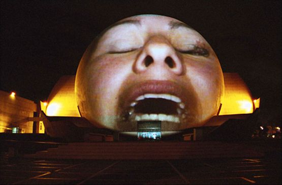 Tijuana Projection by Krzysztof Wodiczko contemporary artwork Installation