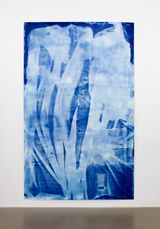 Vorhang Blau 8 by Ulla Von Brandenburg contemporary artwork works on paper
