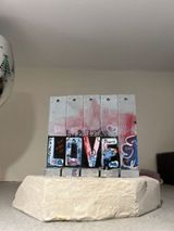 Love Walled Off Hotel by Banksy contemporary artwork painting
