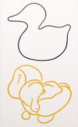 Ohne Titel Enten by Aldo Walker contemporary artwork painting