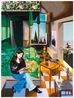 Regina liest by Susanne Kuhn contemporary artwork Painting
