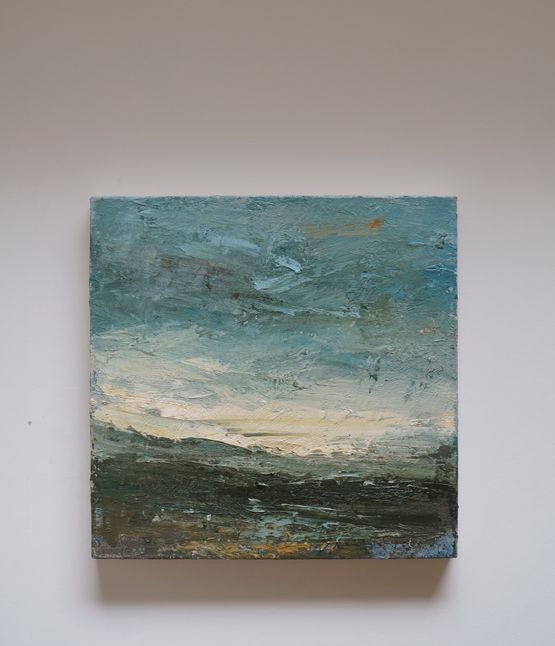 Soft Sky Zennor by Louise Balaam contemporary artwork Painting