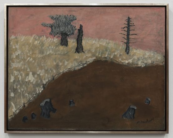 Burned Forest by the Sea by Milton Avery contemporary artwork Painting