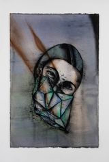 MaskingDiamond by Anju Dodiya contemporary artwork drawing painting works on paper