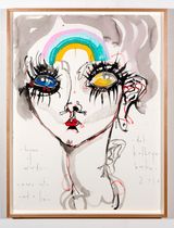 haven of words by Del Kathryn Barton contemporary artwork painting