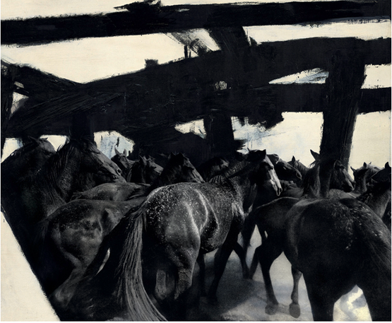 Running into a Picture by Nina Pohl contemporary artwork Print