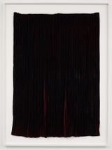 Burned piece Dark red velvet from Spain by Edith Dekyndt contemporary artwork painting textile