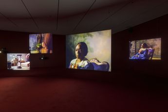 Contemporary art exhibition Isaac Julien Lessons of the Hour at Museum of Modern Art  MoMA New York United States