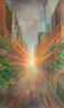 Manhattanhenge by Jill Mulleady contemporary artwork Painting