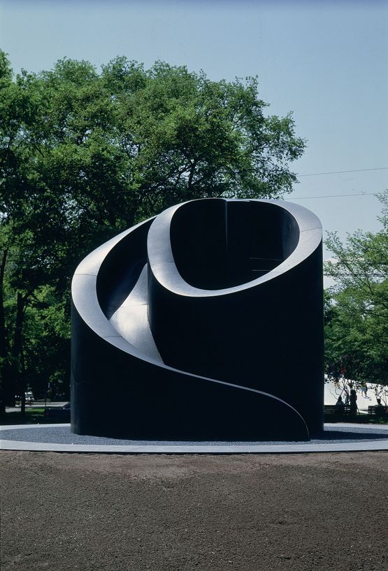 Black Slide Mantra by Isamu Noguchi contemporary artwork Sculpture