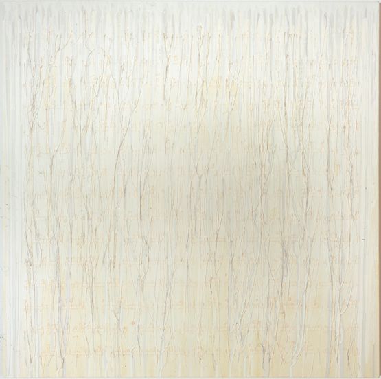 The definition of the word Peace in Arabic by Ghada Amer contemporary artwork Painting