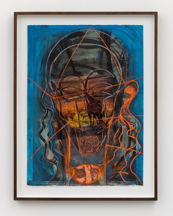 Untitled by Huma Bhabha contemporary artwork Painting