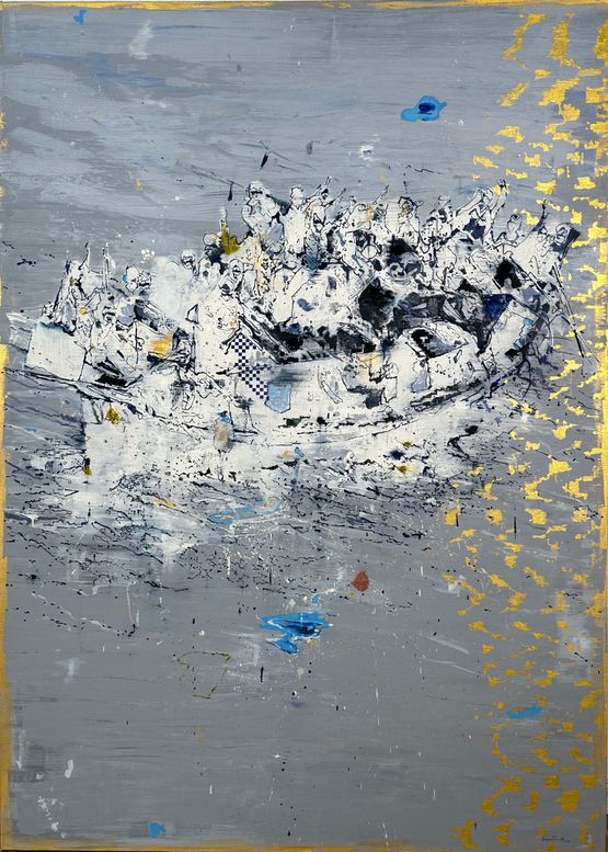 No 9 - True Gold - Dreamer by Le Quy Tong contemporary artwork Painting