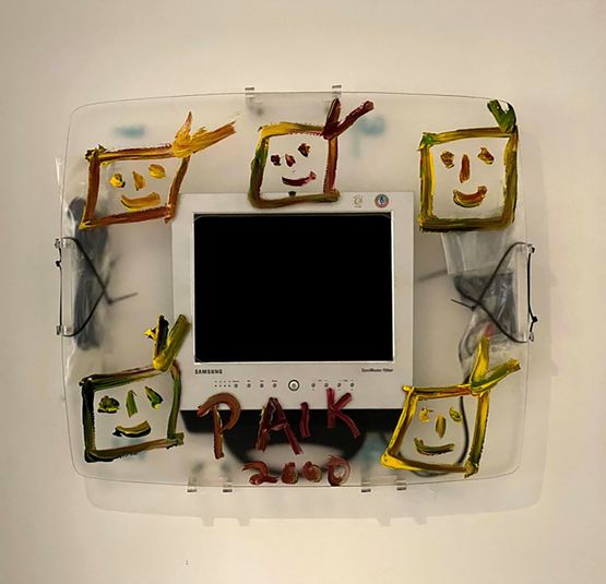 Tiger lives by Nam June Paik contemporary artwork Sculpture