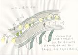 building a overpass in the yard by So Yo-Hen contemporary artwork painting works on paper