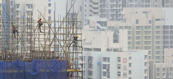 Bamboo Weavers 2 Concrete stories Hong Kong by Romain Jacquet-Lagreze contemporary artwork Photography