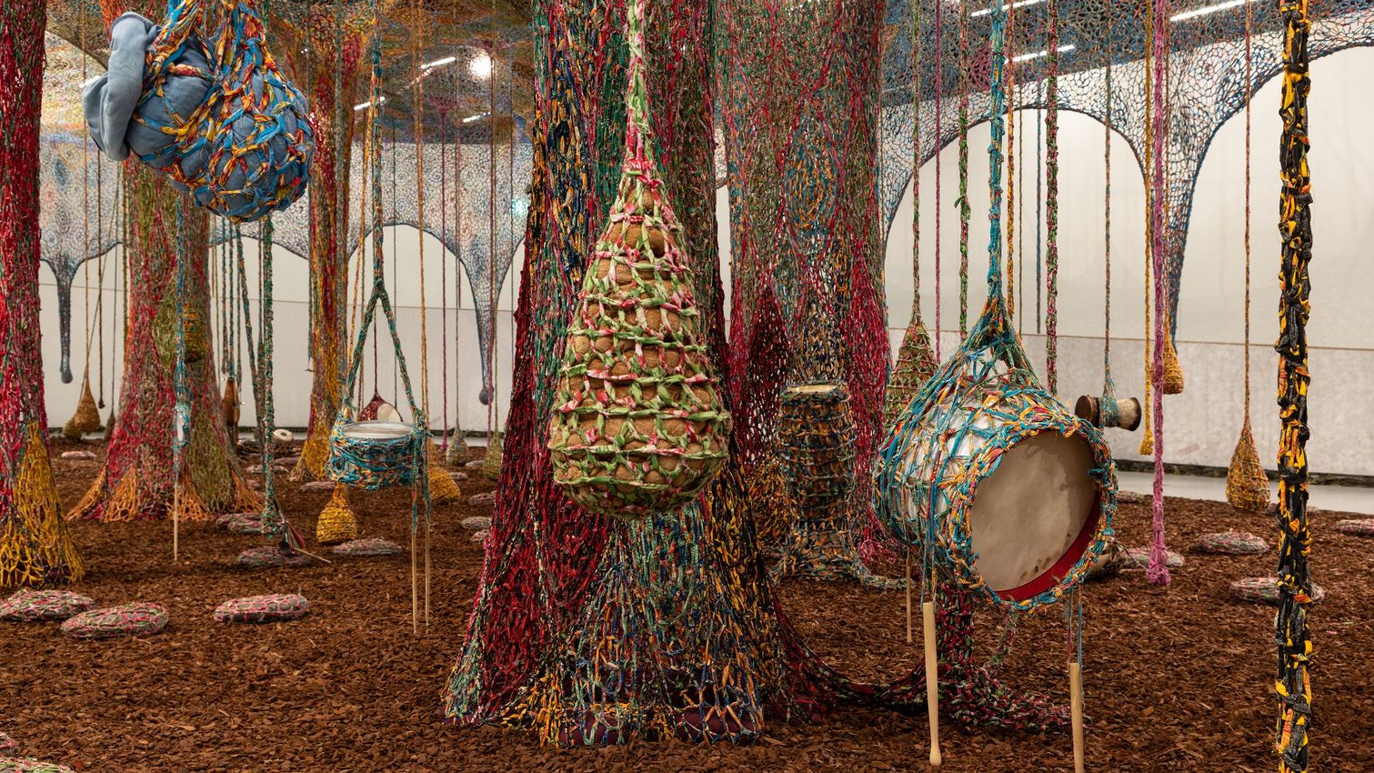 Ernesto Neto: Nosso Barco Tambor Terra [our boat drum earth]