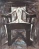 White Figure in a High-backed Chair by Mao Xuhui contemporary artwork Painting