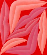 Red and Peach by Corydon Cowansage contemporary artwork painting