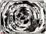 Moby Dick by Pierre Alechinsky contemporary artwork print