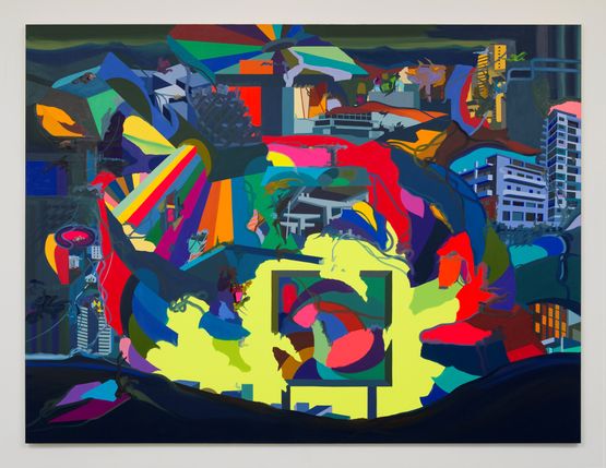 New Nest by Franz Ackermann contemporary artwork Painting