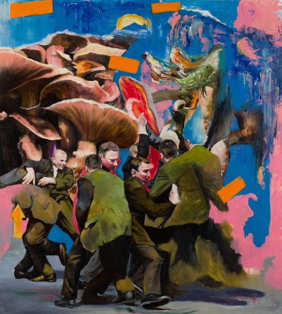 Spore Skirmish by Liu Bin contemporary artwork Painting
