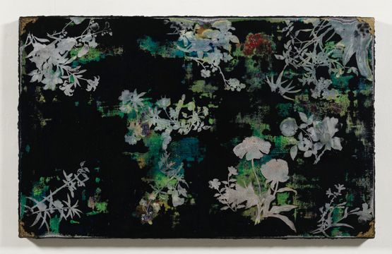Imitating Mother-Of-Pearl Inlay Exercise Viridian And Black by Su Meng-Hung contemporary artwork Painting