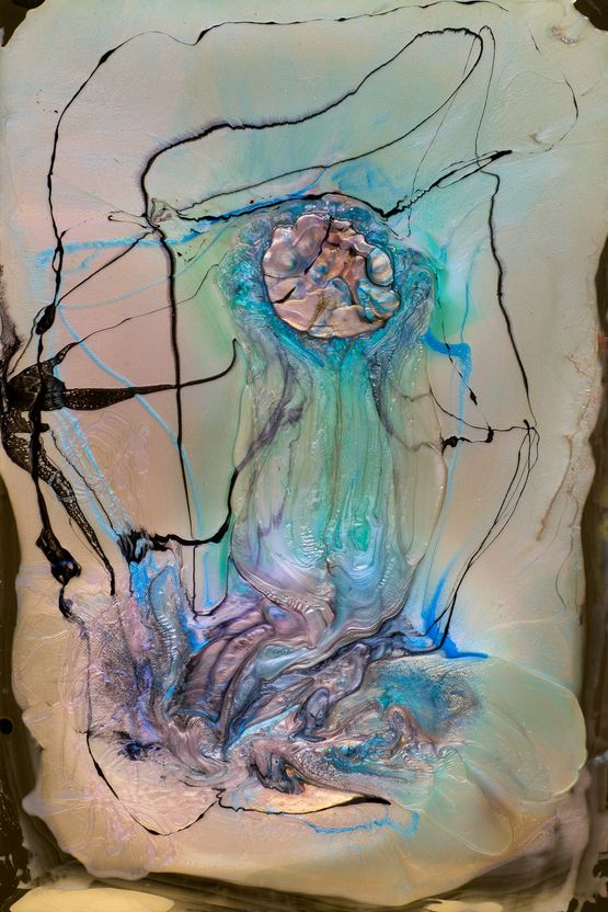 Portrait of Nick Mitzevich by Dale Frank contemporary artwork Painting